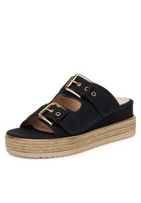 Jenny - JENNY Espadryle LB-P1434-YLD Czarny. Kolor: czarny. Materiał: syntetyk, materiał #8