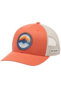 columbia - Czapka z daszkiem męska Mesh Snap Back Hat. Kolor: pomarańczowy. Materiał: bawełna, elastan