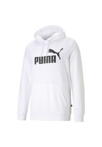 Bluza Puma Essential Big Logo. Typ kołnierza: kaptur. Kolor: biały