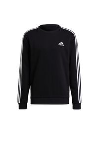 Adidas - Bluza męska adidas Essentials Sweatshirt. Kolor: biały, czarny, wielokolorowy. Materiał: bawełna, wiskoza, poliester, materiał