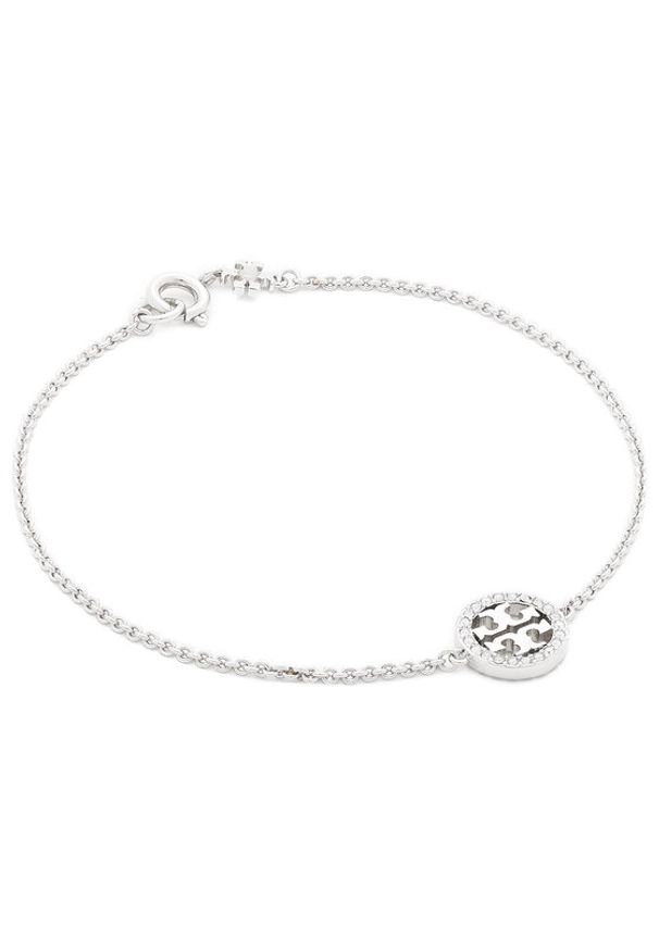 Tory Burch Bransoletka Miller Pave Chain Bracelet Tory 80997 Srebrny. Materiał: srebrne. Kolor: srebrny