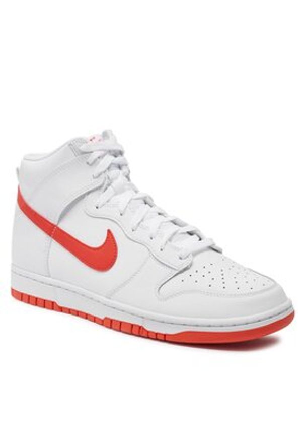 Nike Sneakersy Dunk Hi Retro DV0828 100 Biały. Kolor: biały. Materiał: skóra