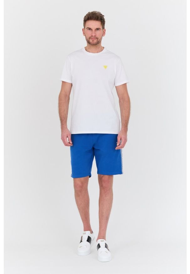 Guess - GUESS Niebieskie męskie shorty Arlo, Rozmiar L. Kolor: niebieski
