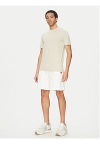 Guess T-Shirt Z2YI12 JR06K Beżowy Regular Fit. Kolor: beżowy. Materiał: bawełna #3