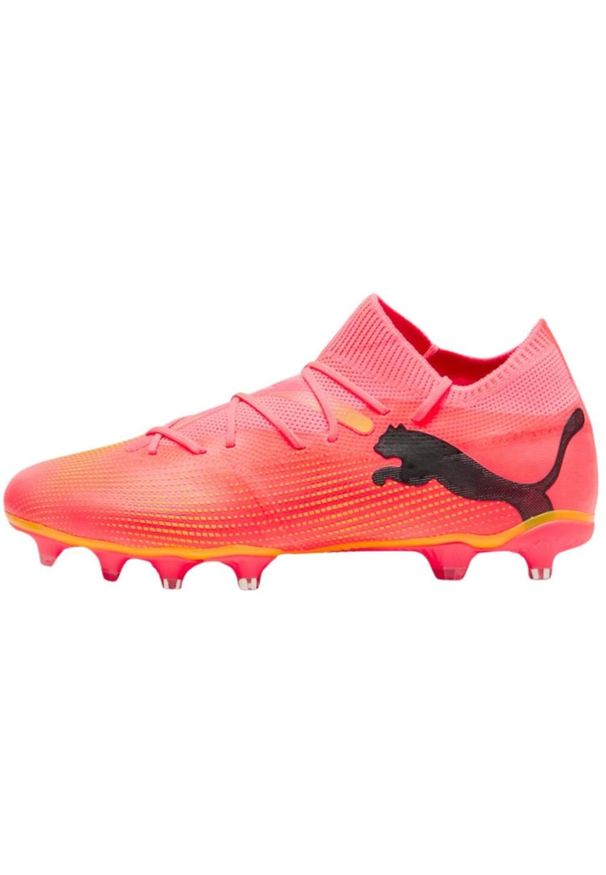 Puma - Buty Piłkarskie Dla Dorosłych Unisex Future 7 Match Firm Ground. Kolor: różowy. Sport: piłka nożna