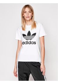 Adidas - adidas T-Shirt adicolor Classics Trefoil GN2899 Biały Regular Fit. Kolor: biały. Materiał: bawełna #1