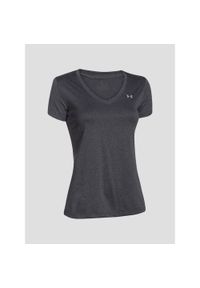Koszulka treningowa damska Under Armour Tech Solid. Kolor: szary. Materiał: poliester