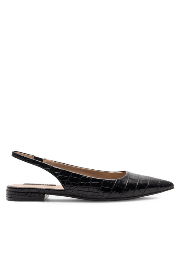 Nine West Baleriny AAFIA JF2187-1 Czarny. Kolor: czarny. Materiał: materiał