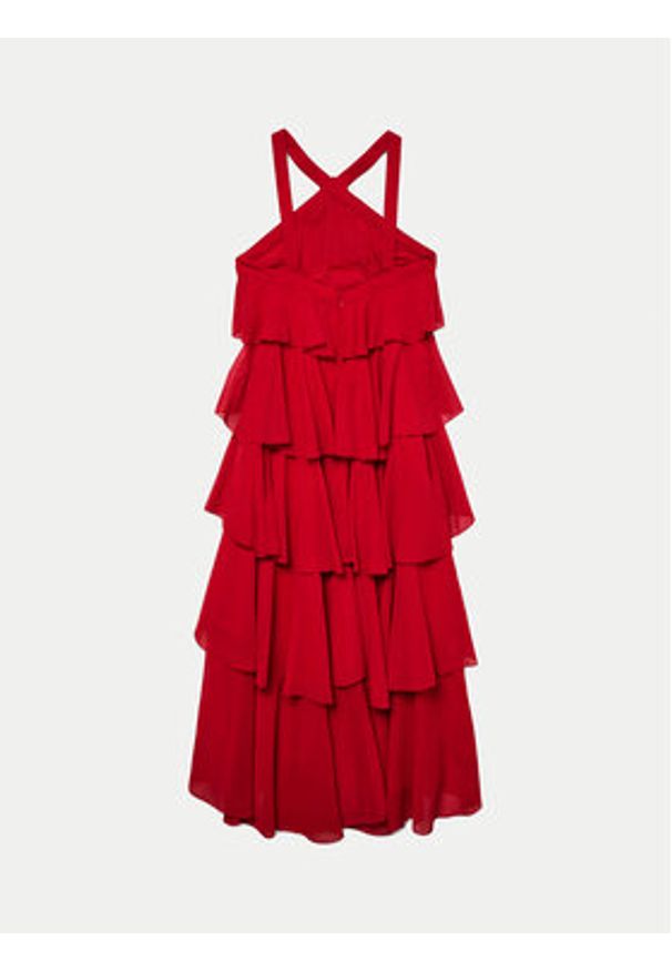 Vero Moda Sukienka wieczorowa Felicia 10295237 Czerwony Slim Fit. Kolor: czerwony. Materiał: syntetyk. Styl: wizytowy