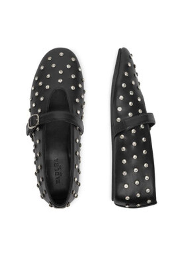 Badura Baleriny NASTU-D005-68-5 Czarny. Kolor: czarny. Materiał: skóra, syntetyk