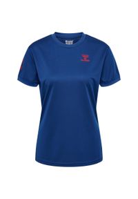Damski jersey Hummel Q4 Poly. Kolor: niebieski. Materiał: jersey. Sport: kolarstwo