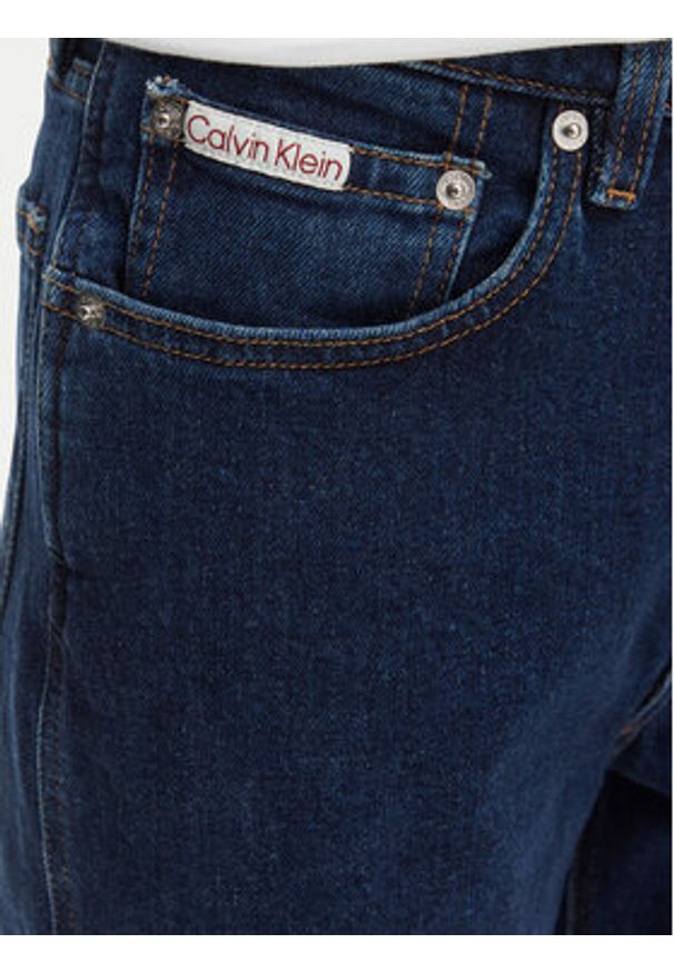 Calvin Klein Jeans Jeansy Archive LV047F749G Granatowy Slim Fit. Kolor: niebieski