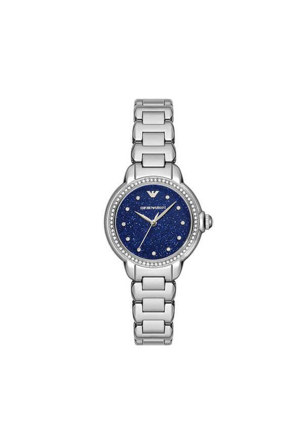 Zegarek Emporio Armani. Kolor: srebrny