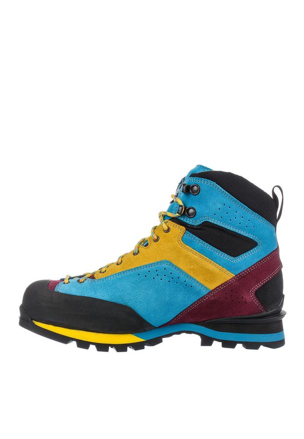 Buty trekkingowe LOMER Badia High Mtx wysokie zamsz. Kolor: niebieski. Materiał: zamsz. Wzór: kolorowy