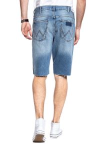 Wrangler - KRÓTKIE SPODENKI WRANGLER DENIM SHORT BLUE LAND W14CGW15W 112126590. Materiał: denim. Długość: krótkie #3