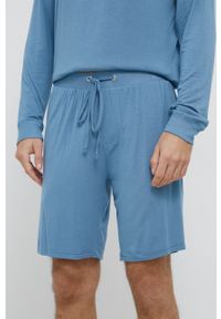 Ted Baker Szorty piżamowe męskie gładka. Kolor: niebieski. Materiał: dzianina. Wzór: gładki