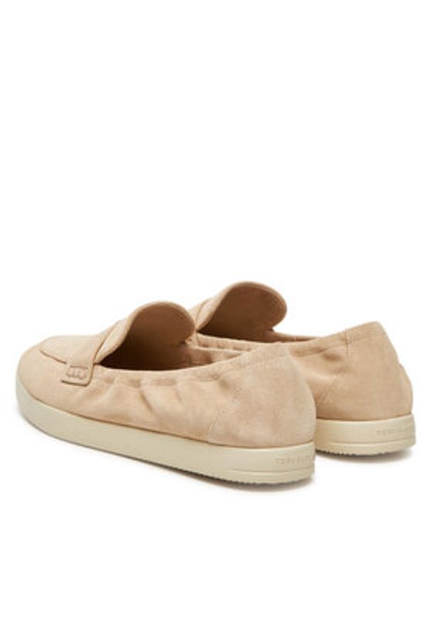 Tory Burch Półbuty Ballet Sport 158073 Beżowy. Kolor: beżowy. Materiał: zamsz, skóra. Styl: sportowy