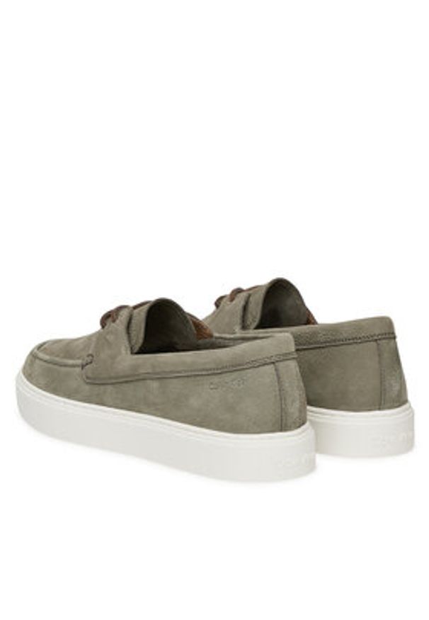 Calvin Klein Półbuty Hybrid Lace Up Boat Nu HM0HM01892 Szary. Kolor: szary. Materiał: zamsz, skóra