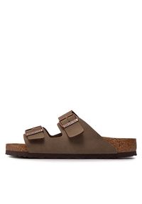 Birkenstock Klapki Arizona Birko-Flor nubuk 151181 Brązowy. Kolor: brązowy. Materiał: skóra #7