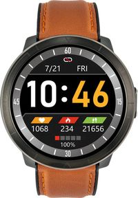 WATCHMARK - Smartwatch Watchmark WM18 Plus Brązowy (WM18 b). Rodzaj zegarka: smartwatch. Kolor: brązowy