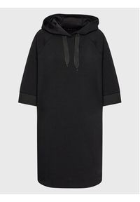Sisley Sukienka dzianinowa 4IPRLV01T Czarny Regular Fit. Kolor: czarny. Materiał: bawełna, dzianina