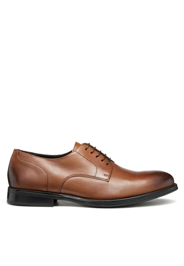 Geox Półbuty U Barberigo U56MBC 00043 C6610 Brązowy. Kolor: brązowy. Materiał: skóra