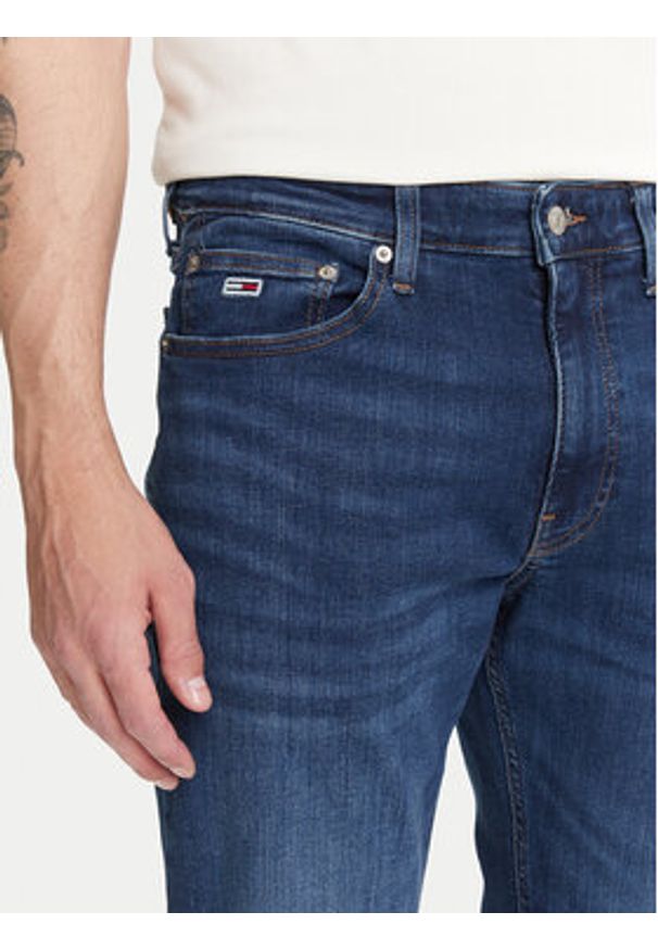 Tommy Jeans Jeansy Ryan DM0DM21892 Granatowy Slim Fit. Kolor: niebieski