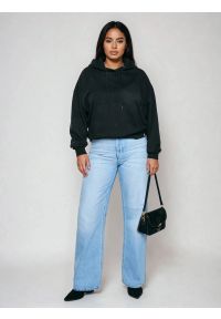 Big-Star - Bluza damska z kapturem czarna Susana 906. Typ kołnierza: kaptur. Kolor: czarny. Materiał: bawełna, żakard, poliester #4