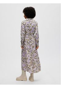 Selected Femme Sukienka koszulowa Katrin 16088077 Kolorowy Regular Fit. Materiał: wiskoza. Wzór: kolorowy. Typ sukienki: koszulowe #3