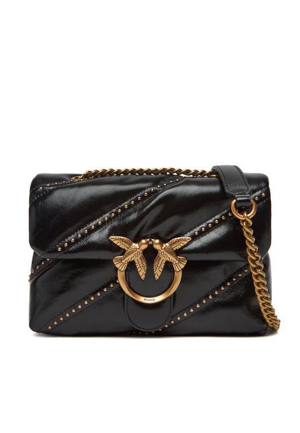 Pinko - PINKO Torebka Love Puff Mini CL PE 25 PLTT 100039 A26T Czarny. Kolor: czarny. Materiał: skórzane