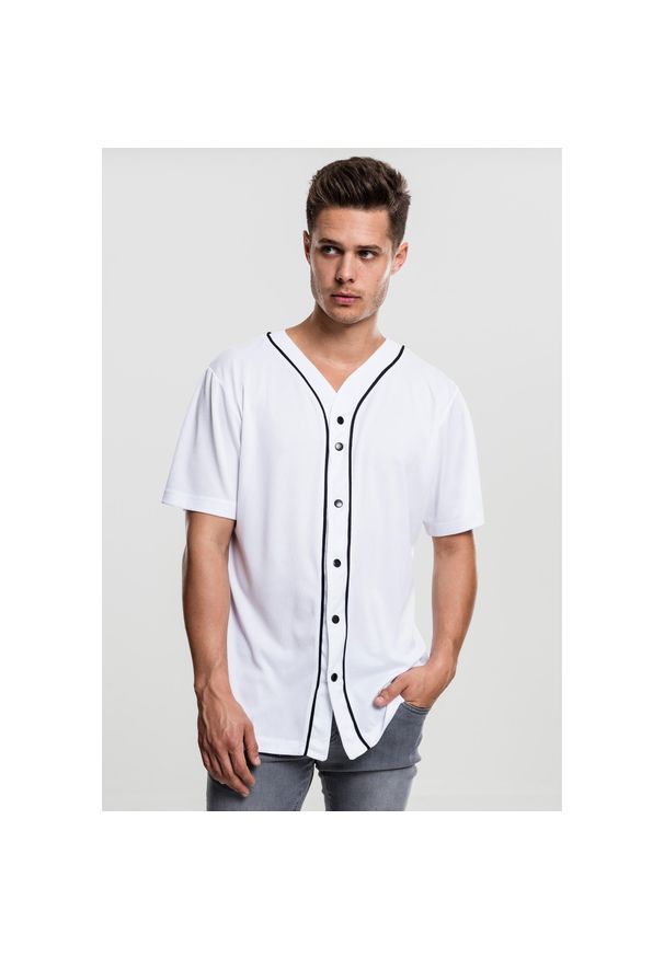 Urban Classics - Koszulka Urban Classic baeball meh. Kolor: czarny, biały, wielokolorowy