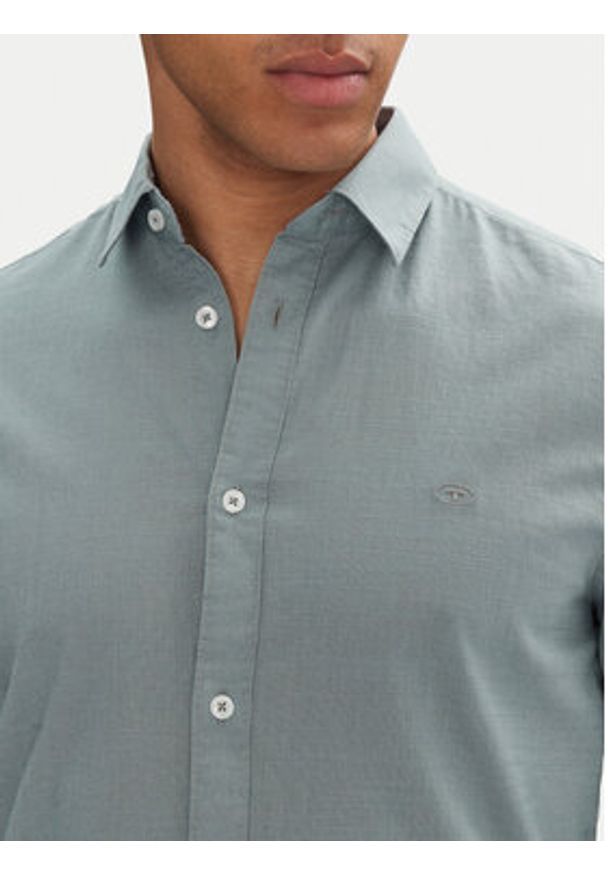 Tom Tailor Koszula 1045087 Zielony Regular Fit. Kolor: zielony. Materiał: bawełna