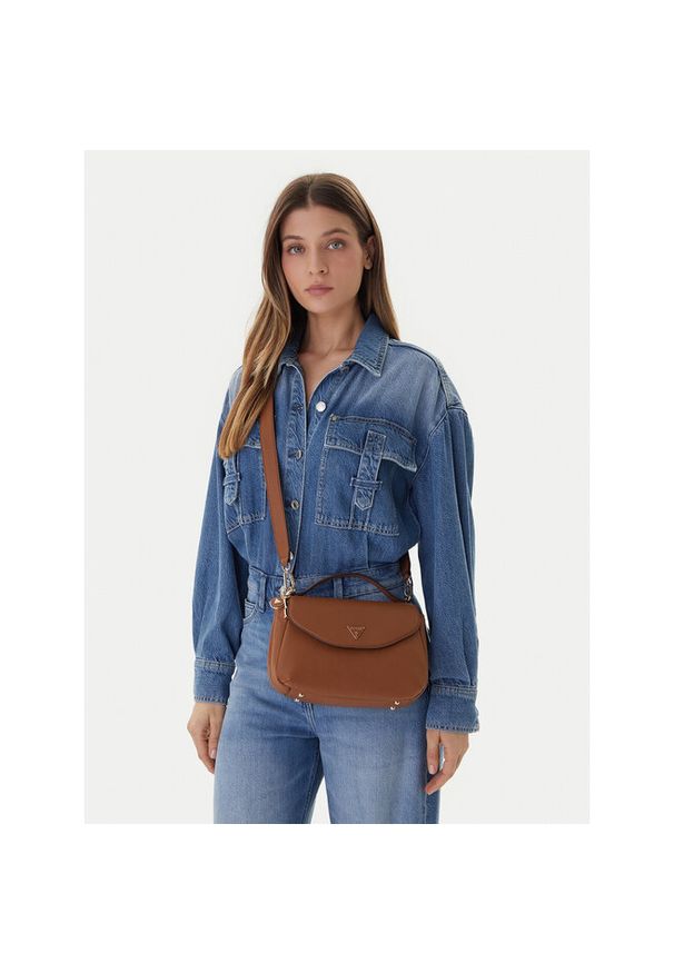 Torebka Guess. Kolor: brązowy