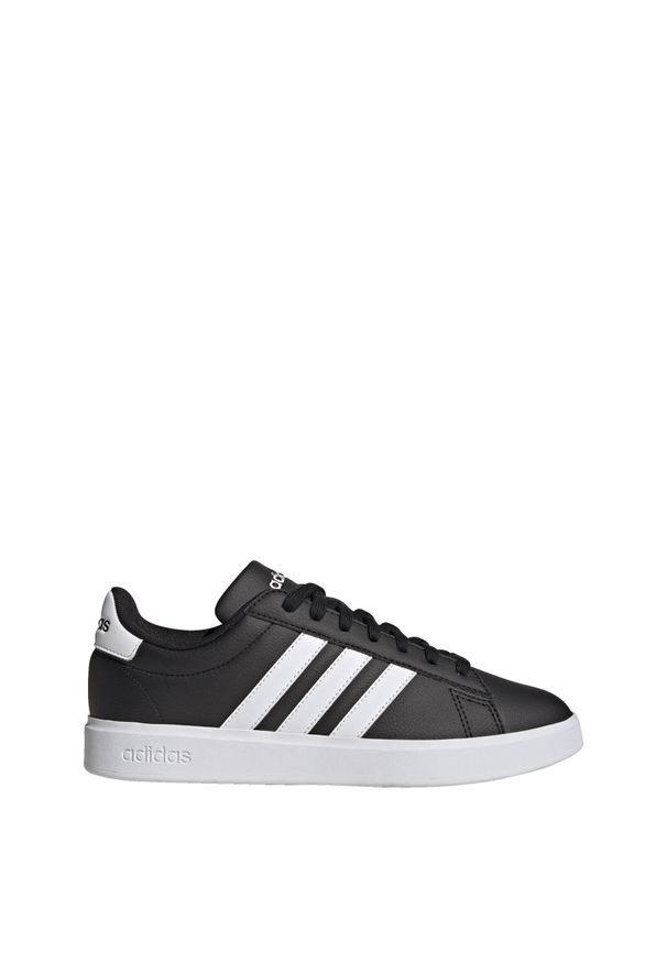 Adidas - Buty Grand Court Cloudfoam Comfort. Kolor: biały, wielokolorowy, czarny. Materiał: guma, materiał, tkanina. Model: Adidas Cloudfoam
