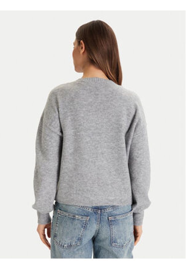 Vero Moda Sweter Ivory 10342072 Szary Regular Fit. Kolor: szary. Materiał: syntetyk