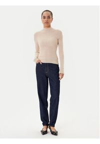 Guess Golf W5BR15 Z3OW2 Beżowy Slim Fit. Typ kołnierza: golf. Kolor: beżowy. Materiał: syntetyk #3