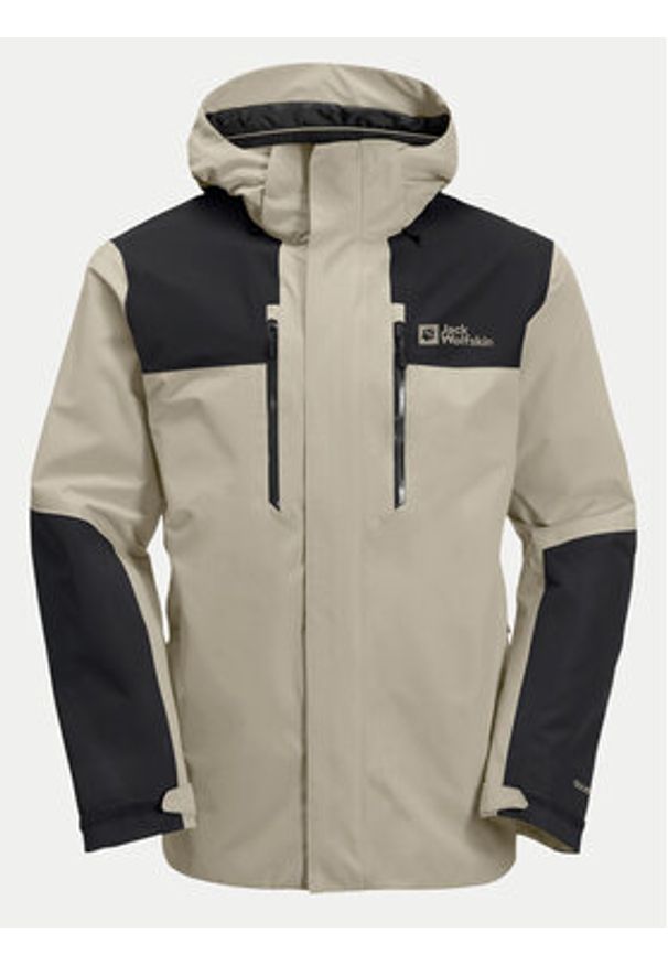 Jack Wolfskin Kurtka outdoor Jasper 2l 1108373 Szary Regular Fit. Kolor: szary. Materiał: syntetyk. Sport: outdoor