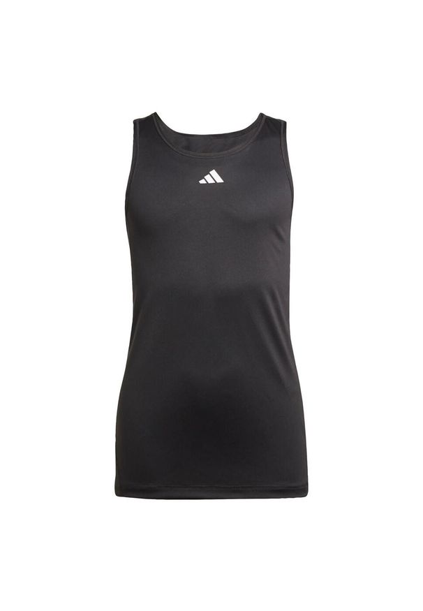 Adidas - Koszulka na ramiączka Club. Kolor: czarny. Materiał: materiał. Długość rękawa: na ramiączkach