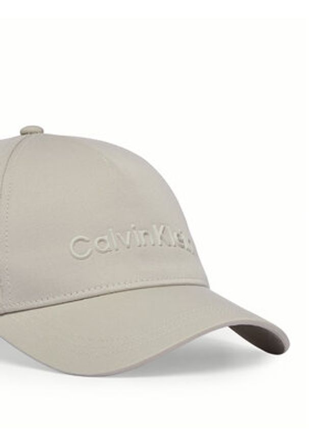 Calvin Klein Czapka z daszkiem K50K511987 Beżowy. Kolor: beżowy. Materiał: bawełna