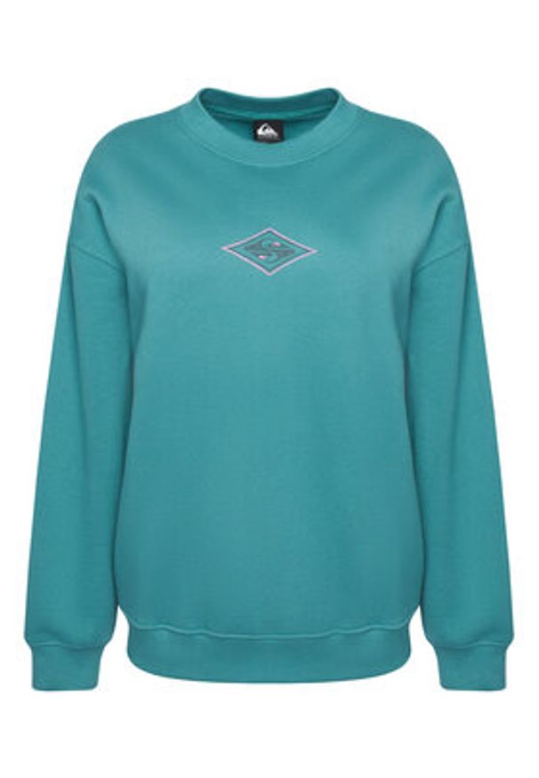 Quiksilver Bluza EQWFT03188 Zielony Oversize. Kolor: zielony. Materiał: bawełna