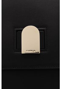 Furla torebka skórzana kolor czarny. Kolor: czarny. Materiał: skórzane #4
