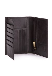 Wittchen - Męski portfel z połyskliwej skóry czarny. Kolor: czarny. Materiał: skóra #6