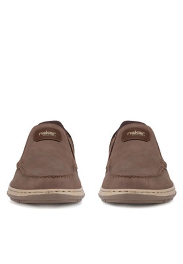 Rieker Półbuty 17368-25 Beżowy. Kolor: beżowy. Materiał: nubuk, skóra