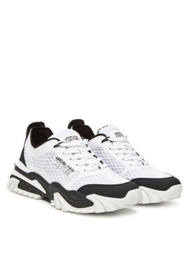 Versace Jeans Couture Sneakersy 78YA3SIB Biały. Kolor: biały. Materiał: skóra