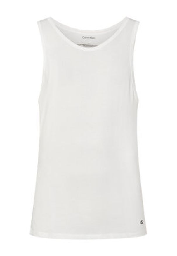 Calvin Klein Underwear Komplet tank topów Tank 3Pk LV00NB4184 Biały Slim Fit. Kolor: biały. Materiał: syntetyk