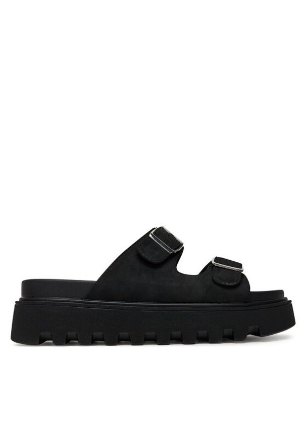 DeeZee Klapki HY86009-19 Czarny. Kolor: czarny. Materiał: materiał