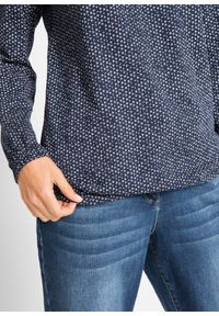 bonprix - Bluzka bawełniana z czystej bawełny organicznej. Kolor: niebieski. Materiał: bawełna. Długość rękawa: długi rękaw. Długość: długie #3