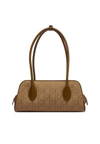 Calvin Klein Torebka Emblem Trio Jacquard LV04F3744G Brązowy. Kolor: brązowy #6