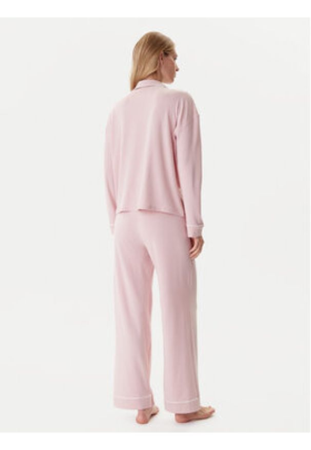 TOMMY HILFIGER - Tommy Hilfiger Piżama UW0UW06142 Różowy Relaxed Fit. Kolor: różowy. Materiał: bawełna