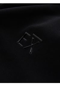 Ombre Clothing - Longsleeve męski SLIM FIT z elastanem i printem – czarny V1. Okazja: na co dzień. Kolor: czarny. Materiał: elastan. Długość rękawa: długi rękaw. Wzór: nadruk. Styl: casual #6